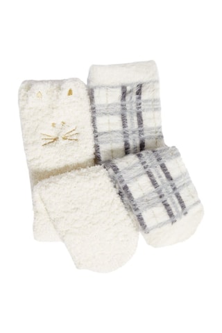 2 paires de chaussettes Greg - Gris clair