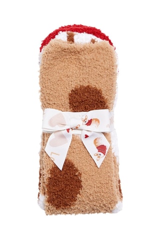 2 chaussettes Gouaf - Rouge et camel