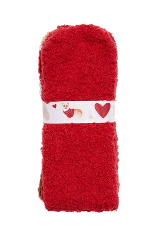 2 chaussettes Gouaf - Rouge et camel