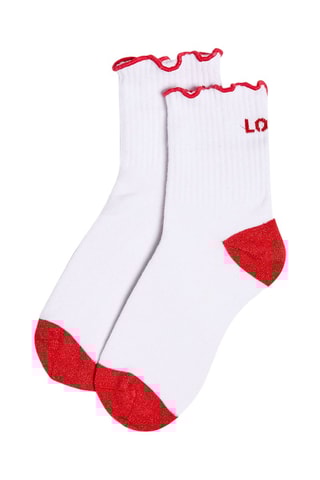 Chaussettes Gypsy - Blanc et rouge