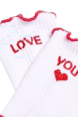 Chaussettes Gypsy - Blanc et rouge