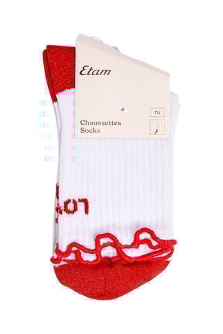 Chaussettes Gypsy - Blanc et rouge