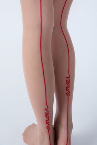 Bas autofixants Satina - Rouge