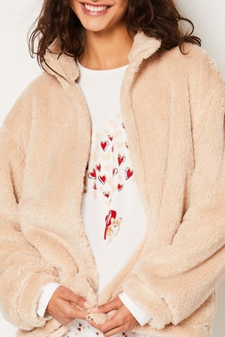 Pyjama 3 pièces Grady - Beige et blanc