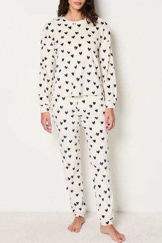 Pyjama Gisette - Bleu marine et blanc