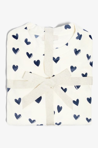 Pyjama Gisette - Bleu marine et blanc