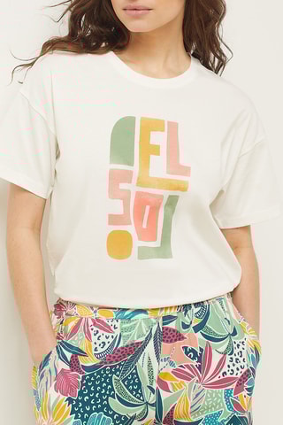 T-shirt Bahananas - Ecru - Etam