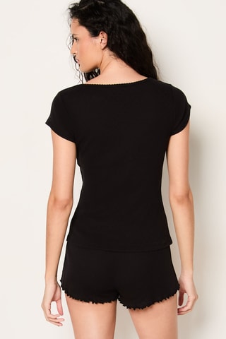 T-shirt Pollin - Noir