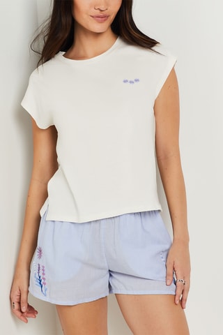 T-shirt Walk In Valensole -  Blanc cassé