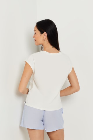 T-shirt Walk In Valensole -  Blanc cassé