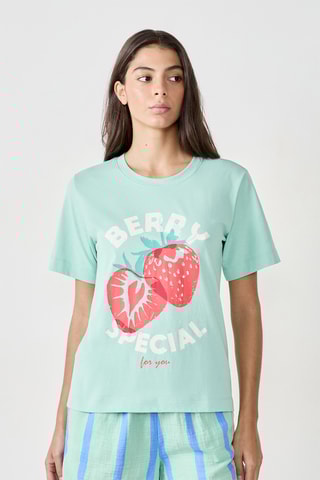 T-shirt - Fruits Of Love -  Vert d'eau