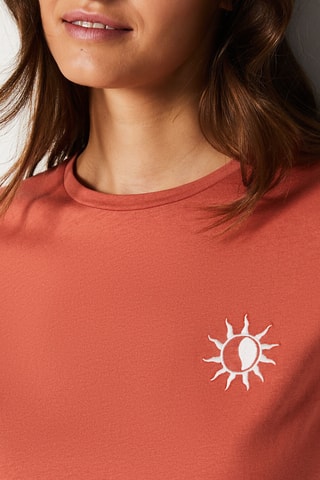 T-shirt Riviera Sunset - Rouille