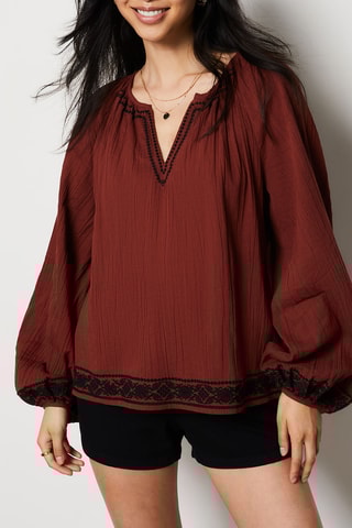 Blouse - Marron