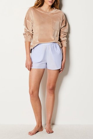 Sweat en velours Polka - Taupe