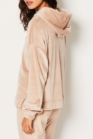 Sweat en velours Pekan - Taupe