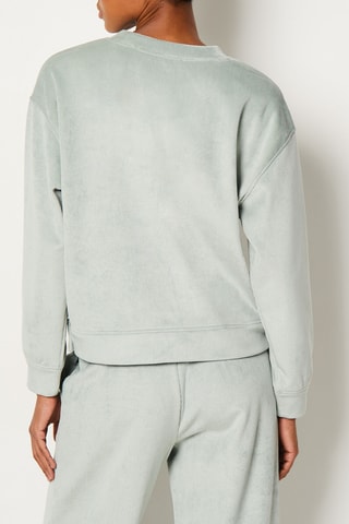 Sweat en velours Lorenn - Kaki