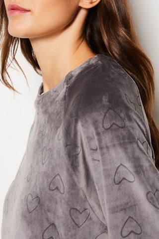 Sweat en velours Galie - Gris