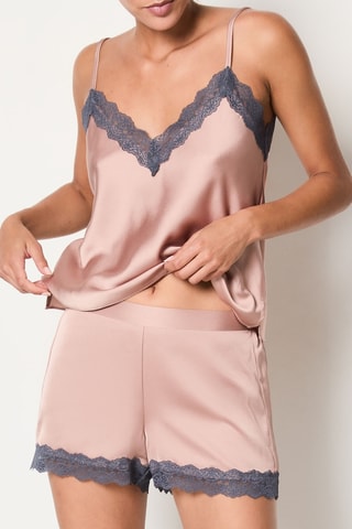 Short Mely - Beige et gris foncé