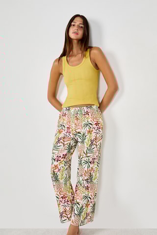 Pantalon Tilio - Blanc et orange