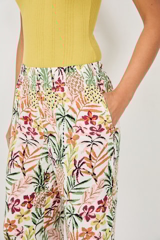 Pantalon Tilio - Blanc et orange