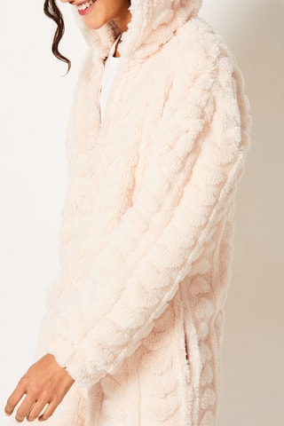 Combinaison de pyjama à capuche Marka - Rose poudré