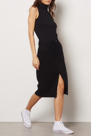 Jupe droite Dinam - Noir