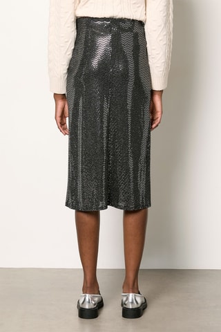 Jupe droite taille haute Firis - Noir