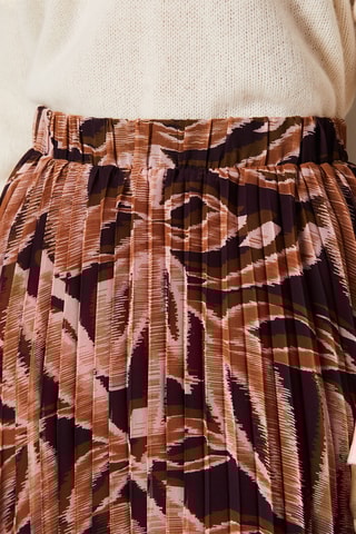 Jupe plissée Maiwenn - Noir et marron