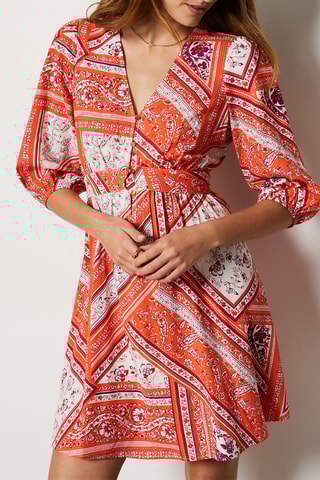 Robe patineuse Sunset Hour - Orange