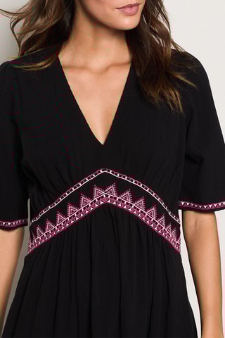 Robe midi Coffee On The Roof - Noir