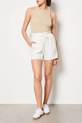 Short taille haute Marseille - Blanc