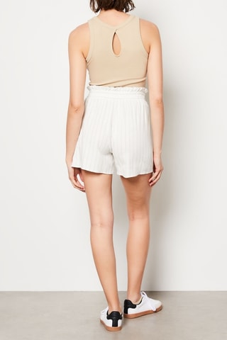 Short taille haute Marseille - Blanc