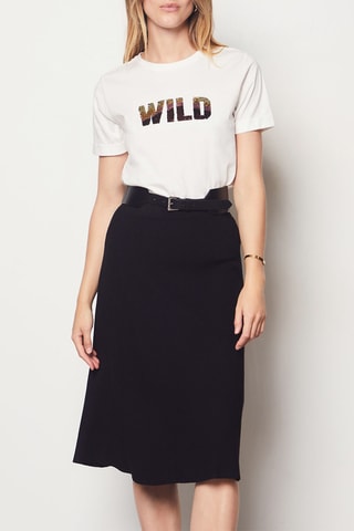 Jupe trapèze Boulevard Saint Germain - Noir