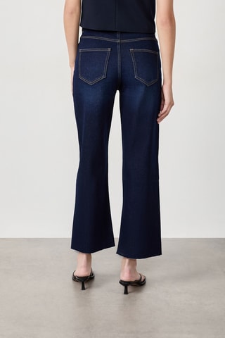 Jean taille haute Indispensables - Bleu marine