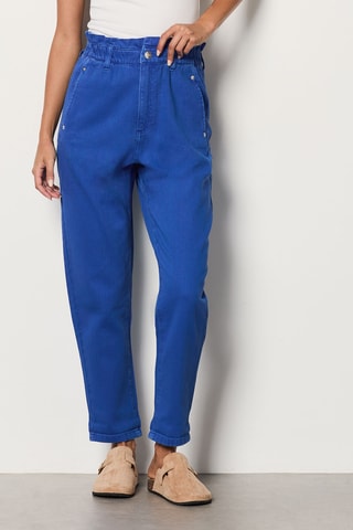 Jean taille haute Coffee On The Roof - Bleu