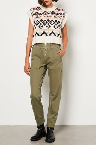 Jean taille haute Nissa La Bella - Vert