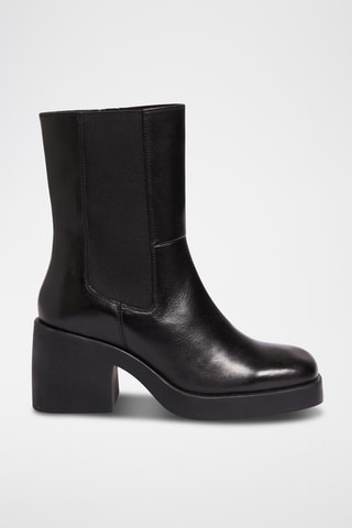 Bottines en cuir In Full Bloom - Noir