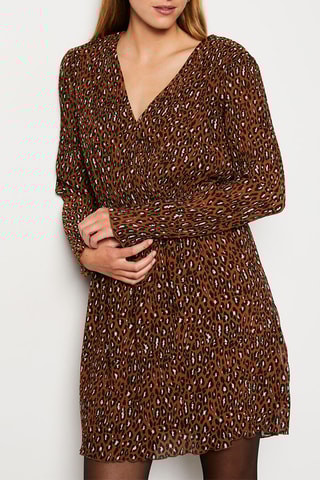 Robe patineuse Boulevard Saint Germain - Marron