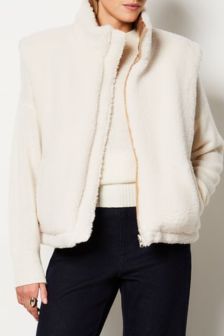 Veste sans manches réversible Boulevard Saint Germain - Ecru