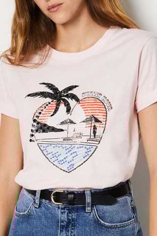 T-shirt - Rose poudré