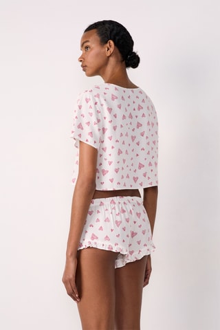 Short de pyjama - Blanc