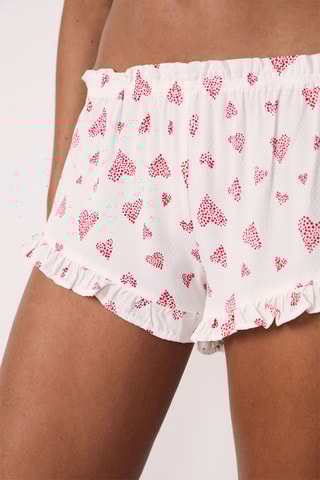 Short de pyjama - Blanc