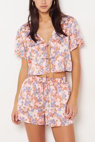 Short de pyjama - Rouge brique