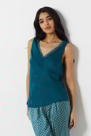 Top de pyjama - Bleu canard