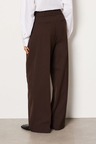 Pantalon taille haute Galerie Montpensier - Marron