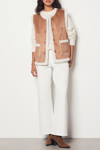 Veste sans manches Boulevard Saint Germain - Marron