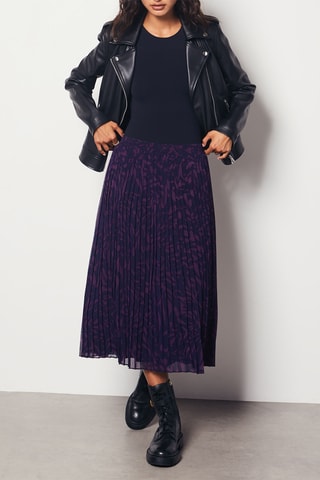 Jupe plissée taille haute Galerie Montpensier - Violet