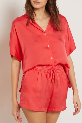 Short de pyjama - Rouge