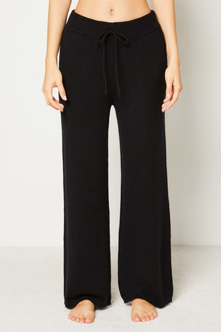 Pantalon de pyjama en cachemire Warm premium - Noir