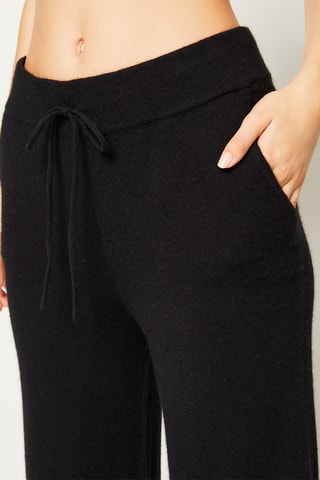 Pantalon de pyjama en cachemire Warm premium - Noir